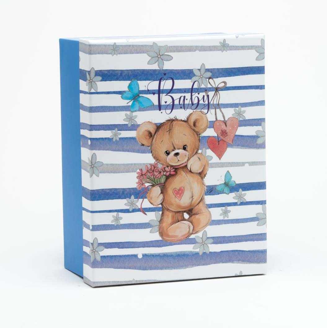 Cutie depozitare fotografii, capacitate maxima 700 poze 10x15, Baby Swing albastra - imagine 3